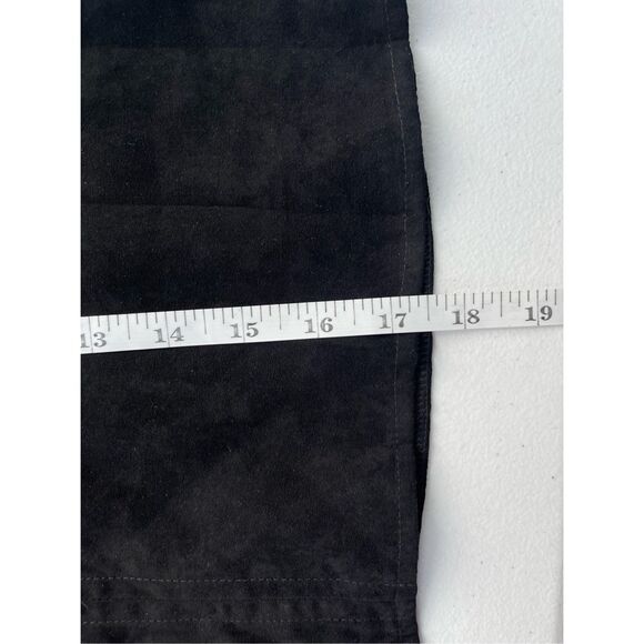 1512 Urban Outfitters Lumière Black Micro Suede Studded Mini Skirt Size Small - Picture 5 of 6